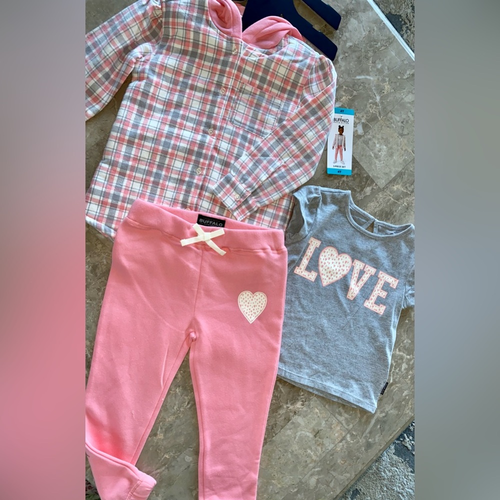 Buffalo Girl’s 3-Piece Shirt Jacket Set